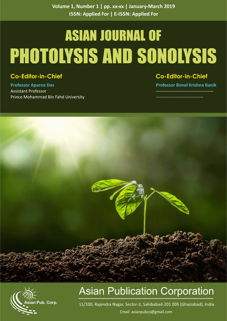 Asian Journal of Photolysis and Sonolysis